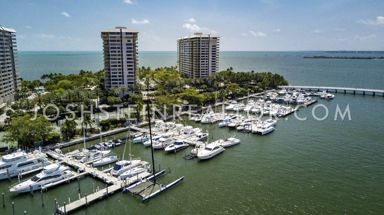 Aerial view of Coconut Grove, Miami