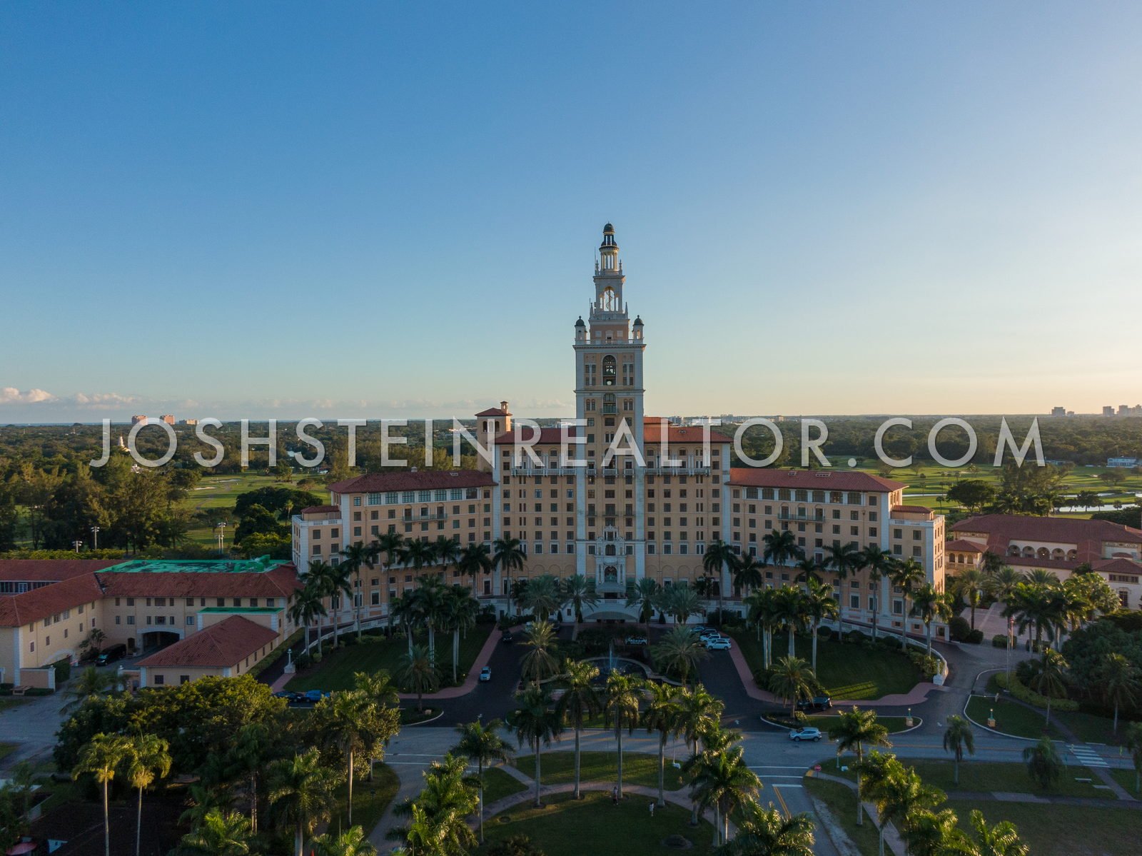Aerial view of Biltmore Hotel in Coral Gables Condos and, Miami