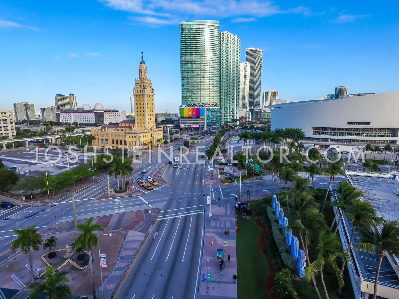 Aerial view of Marina Blue in Downtown Miami