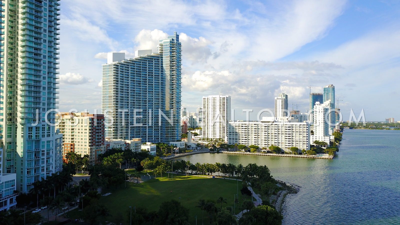 Aerial view of Paramount Bay in Edgewater