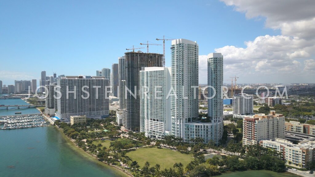 Aerial view of Quantum on the Bay in Edgewater