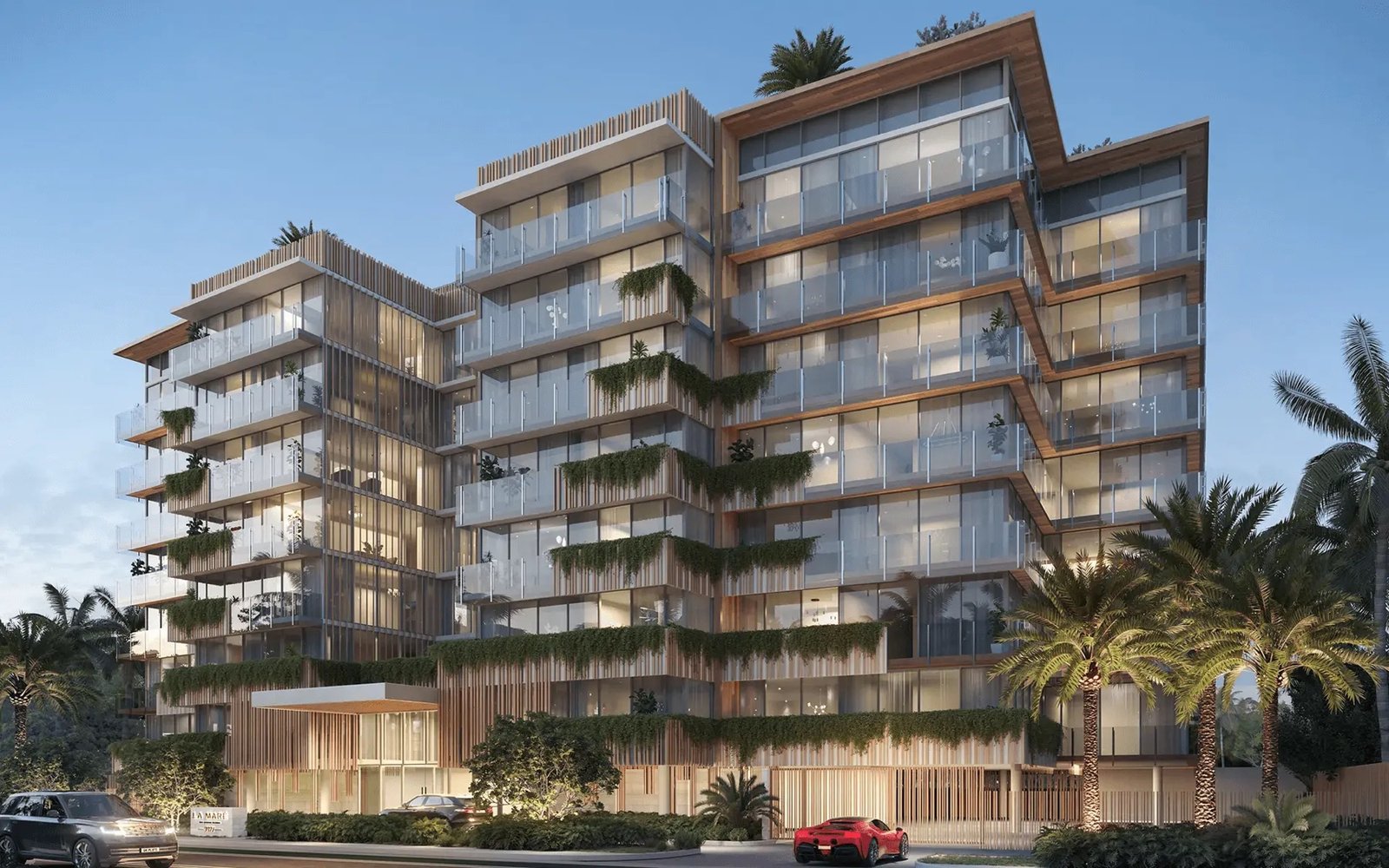 - La Maré Signature Collection La Maré Signature Collection, Bay Harbor Islands — render exterior diurno del edificio