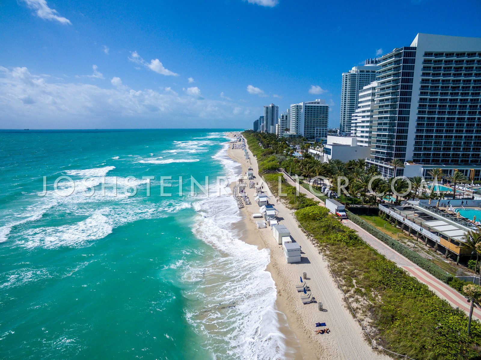 Aerial view of Miami Beach
