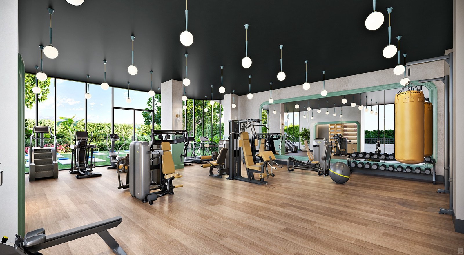 NoMad Residences Wynwood — fitness center, developer rendering