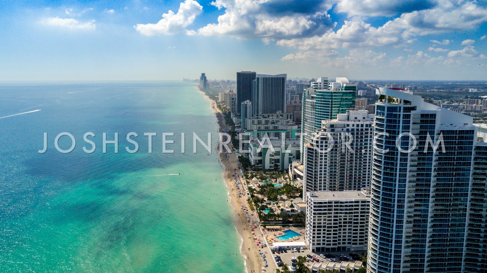 Aerial view of Sunny Isles Beach Luxury, Miami