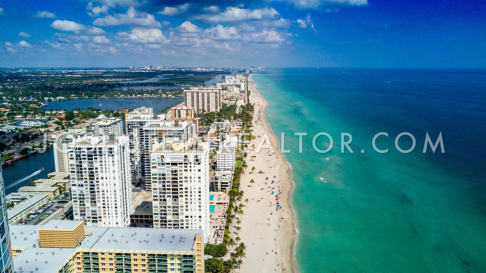 Aerial view of Sunny Isles Beach Luxury, Miami