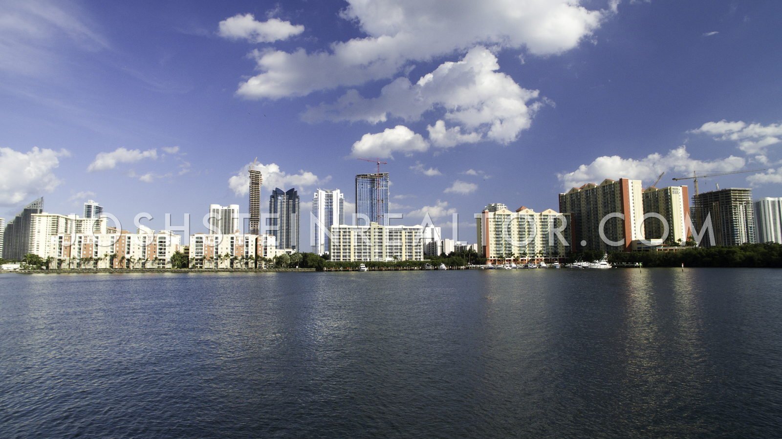 Aerial view of Sunny Isles Beach Luxury, Miami