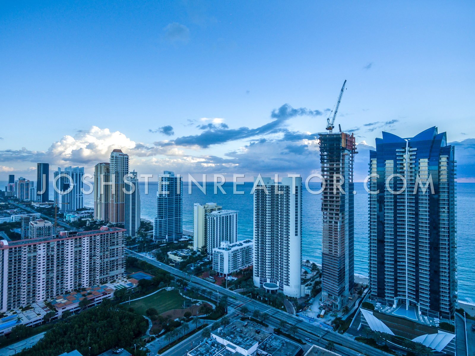 Aerial view of Sunny Isles Beach Luxury, Miami