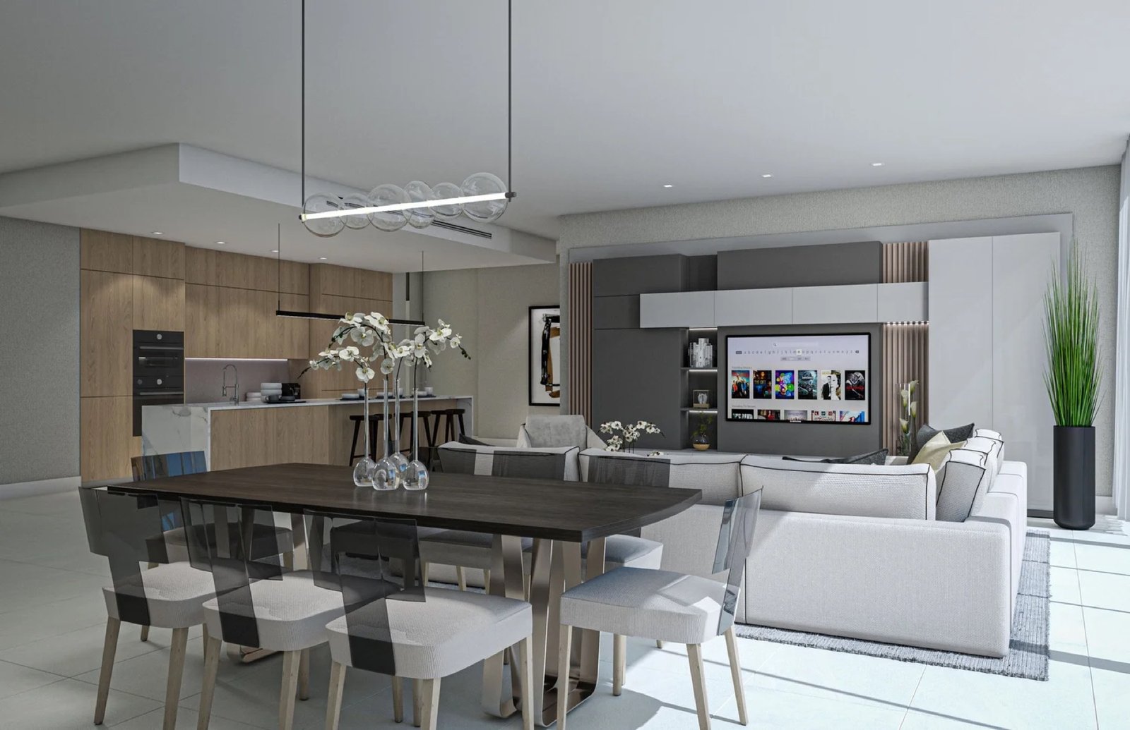 - Tal Aventura Tal Aventura, Aventura - residence living room rendering, developer rendering