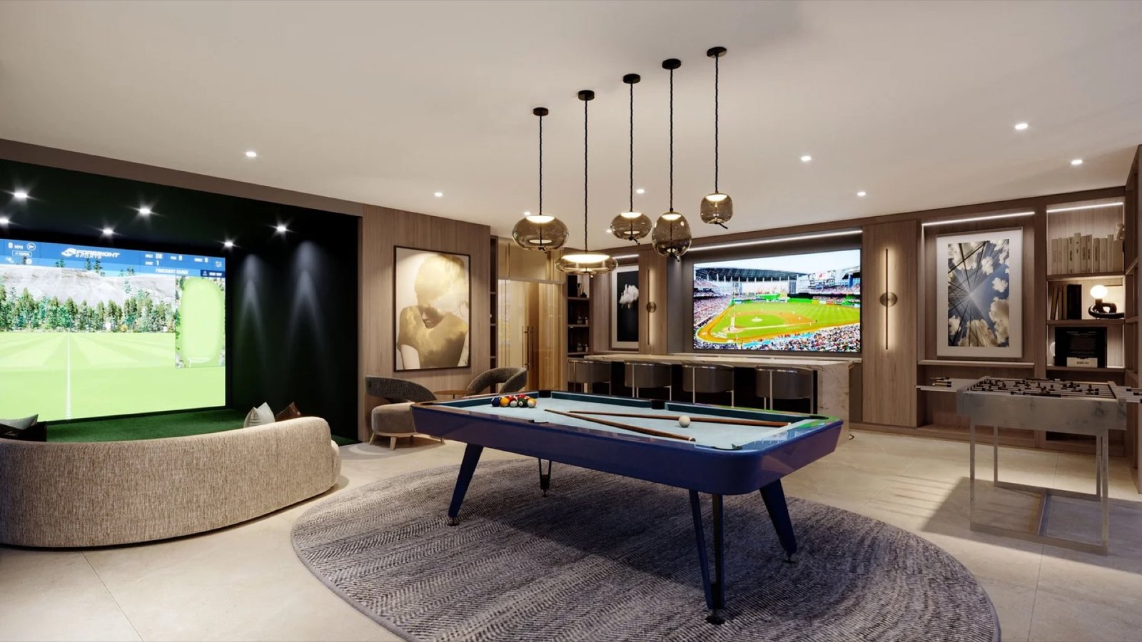 - Tal Aventura Tal Aventura, Aventura - clubhouse lounge rendering, developer rendering